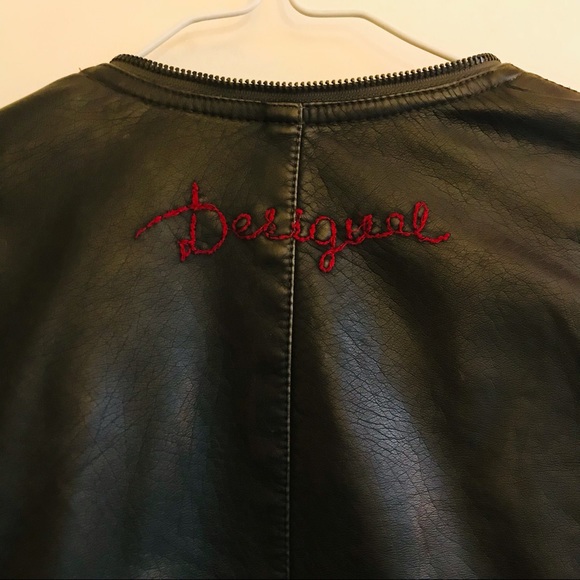 Desigual Faux Leather Jacket - Small - Picture 4 of 5